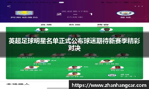 英超足球明星名单正式公布球迷期待新赛季精彩对决